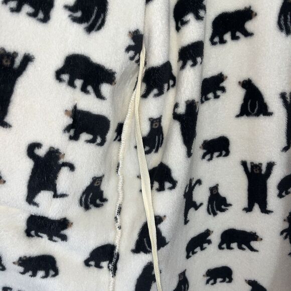 Little Blue House‎ Black Bear Hooded Plush Fleece Robe, Women’s Large Hatley - Picture 7 of 13
